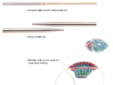 Knina Metal Knitting Needles