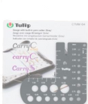 Gauge with built-in yarn cutter (Gray)
