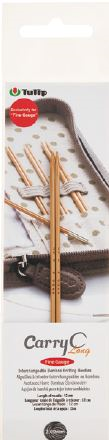 CarryC Long Fine Gauge Interchangeable Bamboo Knitting Needles